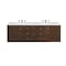 James Martin Vanities Amberly 72in Double Vanity, Mid-Century Walnut w/ 3 CM White Zeus Top 670-V72-WLT-3WZ - alternate 4